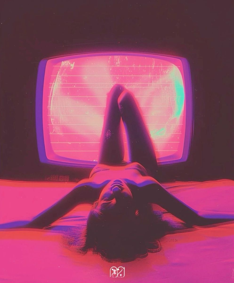 Late-night dreamy conversation visual